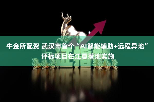 牛金所配资 武汉市首个“AI智能辅助+远程异地” 评标项目在江夏落地实施
