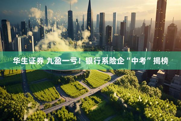 华生证券 九盈一亏！银行系险企“中考”揭榜